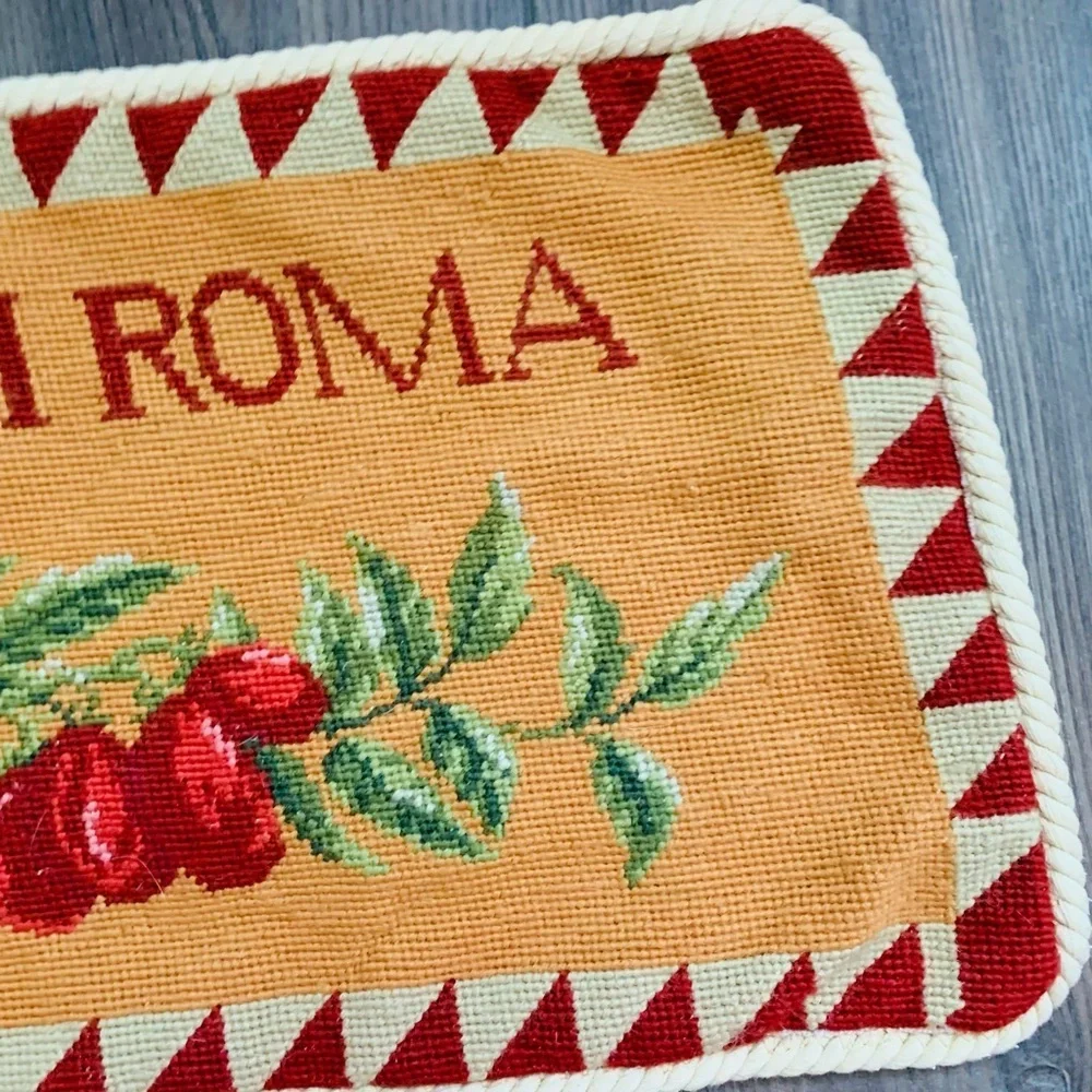 Needlepoint By Hand Pillow Case 12/24”